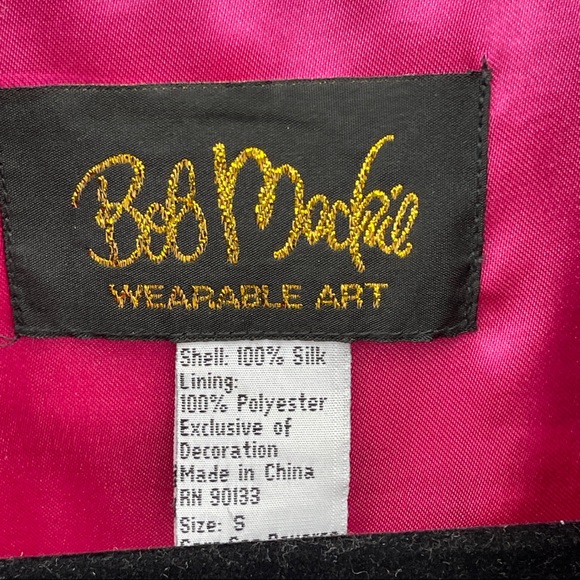 BOB MACKIE Wearable Art Navy Jacket embroidered - Picture 3 of 6